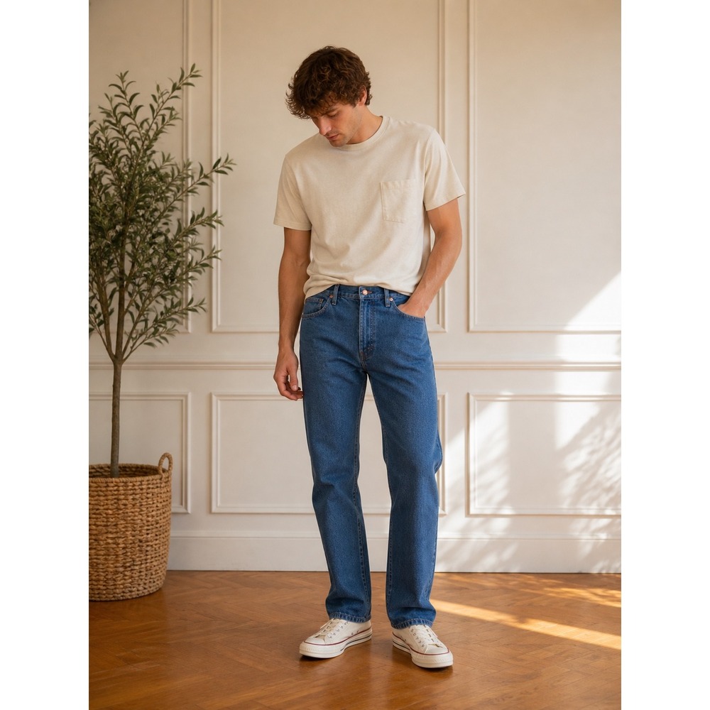 Wrangler 936BPWD Cowboy Cut Slim Fit Jeans‎ Mens 40x30 Blue Denim High Rise